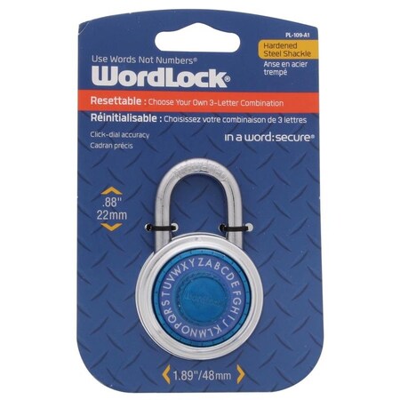 Wordlock PADLOCK ALUMINIUM WORD PL-109-A1